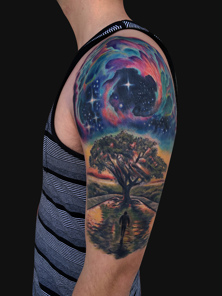 45 Galaxy Tattoos For Out of World Experience