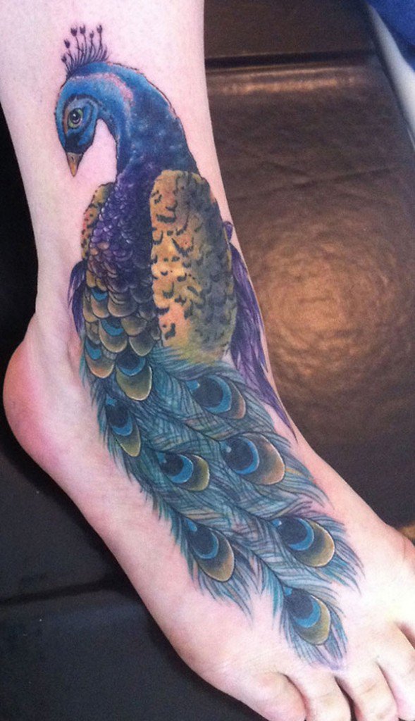 Amazing Peacock Tattoo Will Offer You Seductive Look