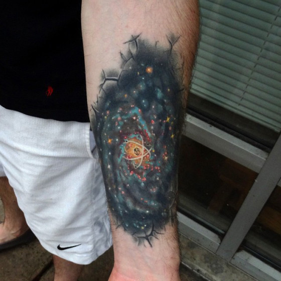 45 Galaxy Tattoos For Out of World Experience