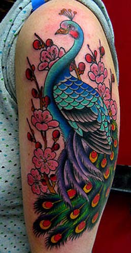 Amazing Peacock Tattoo Will Offer You Seductive Look