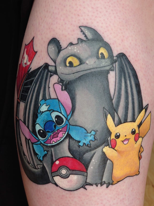 Adorable toothless and  Fear And Fire Tattoo Studio  Facebook