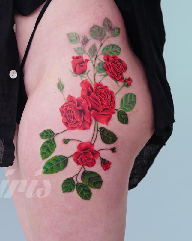 My Withered Rose Spiderling Tattoo  rElisemains